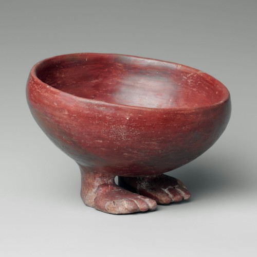 theancientwayoflife:~Bowl with Human Feet.Period: Predynastic, Late Naqada l–Naqada IIDate: ca. 3900