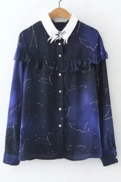 uniquetigerface: I Just Found These Amazing Blouses^^  Galaxy     /     Cats   /    Cats  Cape    /    Cactus    /     Cat Lapel  Bow    /    Floral Trim   /    Cat Lapel Worldwide Shipping!Tag Your Friends Who Need Them! 