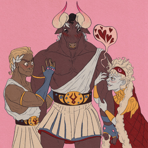 “please, my lords…”*edit* reuploaded with corrected colors bc i borked Theseus’ palette and m