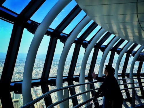 View from 450 meters up in the Tokyo Skytree