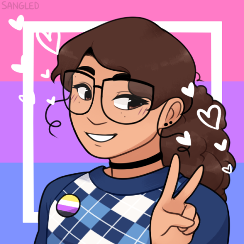 @rhymingteelookatme tagged me to do an icon of myself in this picrew maker by @sangled ! the origina