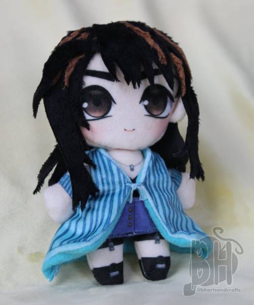 bhcrafts:Made a little Rinoa plush to test out the new velvet fabric I’ll be using for printed det