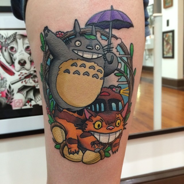 fuckyeahtattoos:  As a child I made my mom to rent My Neighbor Totoro from Blockbuster