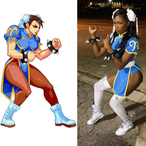 haus-of-dulce: “We Can Take This Shit Outside!!! #BishStoleMyLook #Blasian #ChunLi #HappyHalloween”