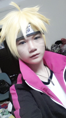 natto-nguyen:  me in boruto’s cosplay(it’s just a costest), i’m gonna wear him next weekend’s event in ho chi minh city with my friend who is also an SS/BS shipper and cosplay sarada &gt;__