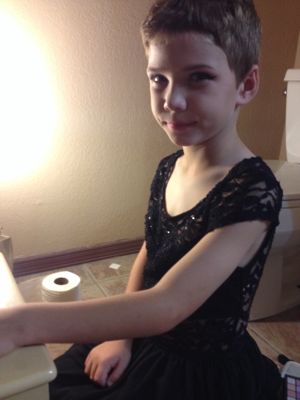 yowgert:  Meet my little brother Jamie, he’s 8 years old and loves to wear dresses.