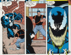 altforbratsj:  damodraws: PSA: venom is canonically hilarious and kinda gay The 90s were so bad and yet so good for Venom/Eddie Brock. Like, the fact that he was so strange was what made me love the character. 