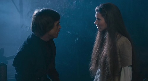 theorganasolo:Leia and Luke in the Ewok village