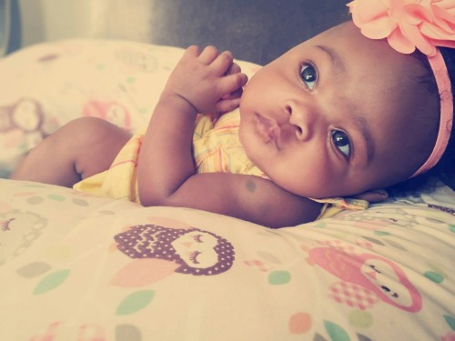 beautifulblackbabies:Marisol Giselle, 3 months