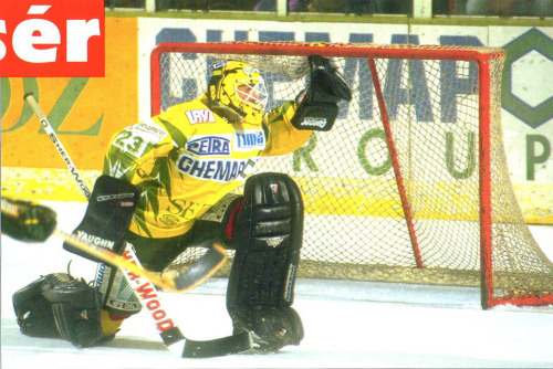 Roman Čechmánek with Vsetín, 1990s. Čechmánek was pretty decent for the Flyers when he came over to 