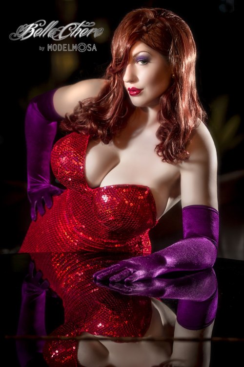 XXX demonsee:  Belle Chere as Jessica Rabbit photo