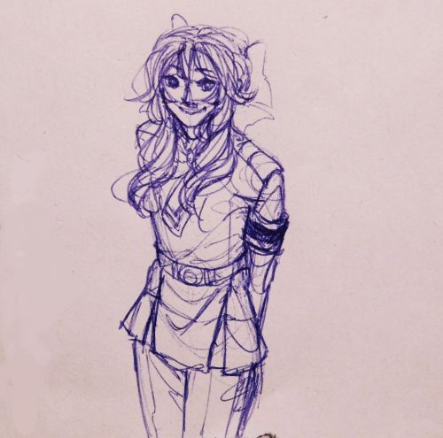 a shinoa doodle from class ★