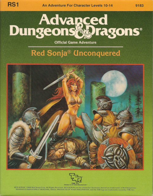 theactioneer:  Advanced Dungeons & Dragons: Red Sonja Unconquered (TSR, 1986) 