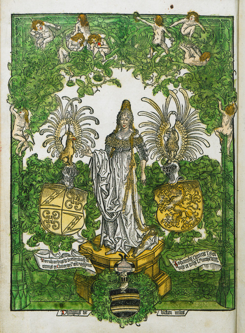 Frontispiece of Bernhard von Breydenbach’s book “Peregrinationes in Terram Sanctam”; Speyer, 1486