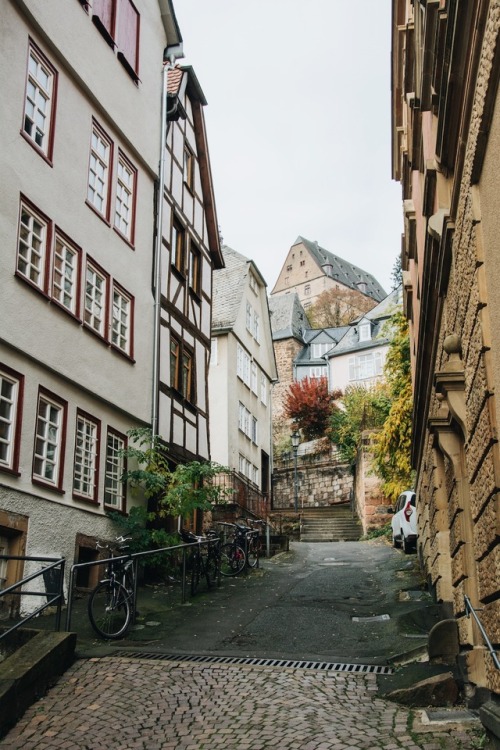 marburg has all the good things: a beautiful old city, hills + forests all around, a river and a cas