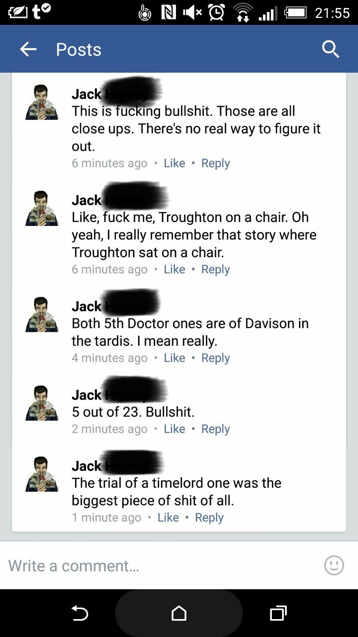 So I posted one of those &ldquo;Identify the Doctor Who story from the photo&rdquo;