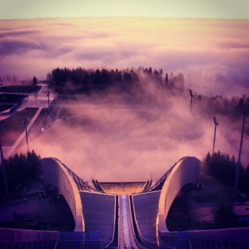 lowe-magdii:Pretty awesome view at the Holmenkollen in Oslo, Norway!