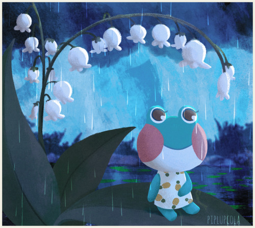 piplupcola:Lilies in the Rain