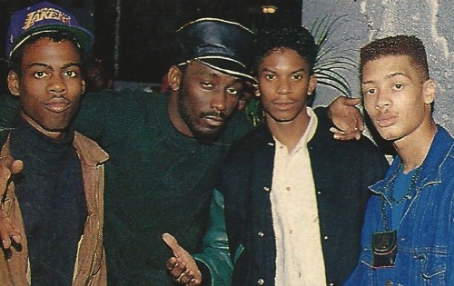 Chris Rock, Big Daddy Kane, Special Ed, Redhead Kingpin at a party thrown by EPMD to celebrate Unfin