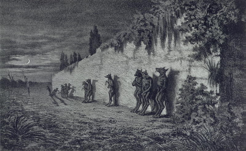 roadside-assistance:  flight-to-mars:  Werewolves (1858) by Baron Dudevant Jean