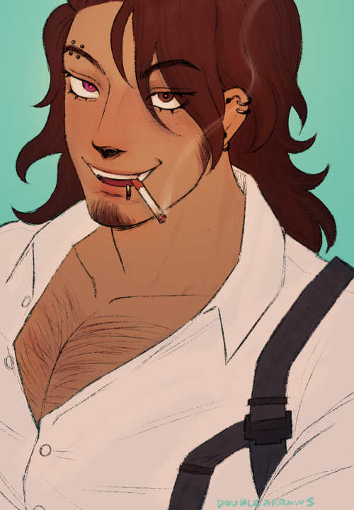 i keep drawing this oc now that i’m using him in a campaign LMFAO