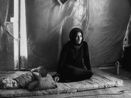 The widows of ISIS fighters in Iraq often have to flee their towns, for fear of retribution. It’s no