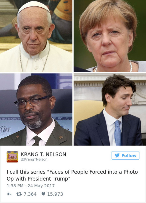 afatblackfairy: pr1nceshawn: Donald & The Pope.  😂😂😂😂 