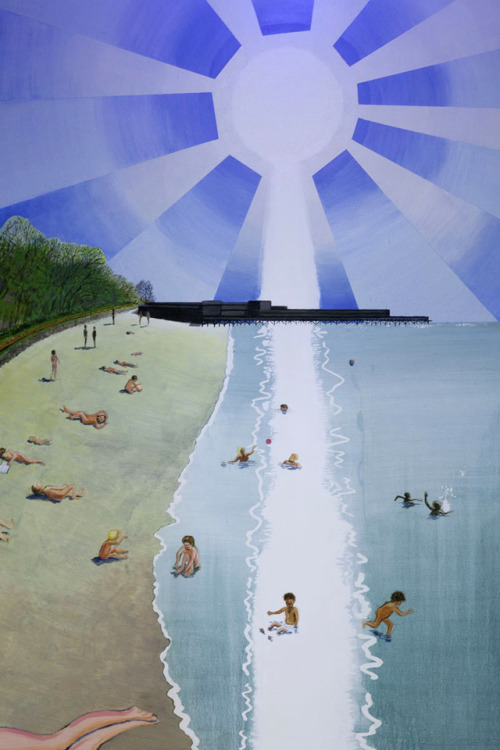 The Beach (Detail) - Søren Martinsen , - Cozyhuarique