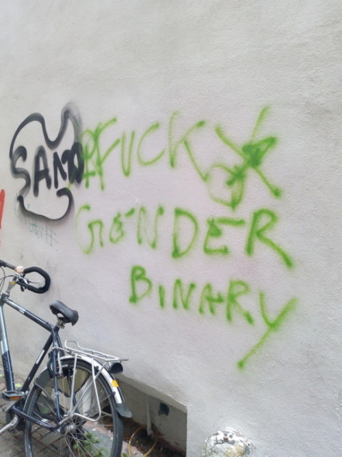 &ldquo;Fuck Gender Binary”Seen in Antwerp, Belgium