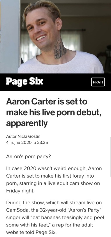 Aaron carter live stream