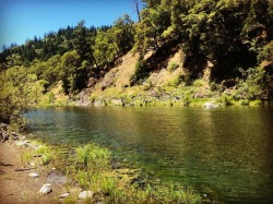 Beautiful fresh water river, Eel.