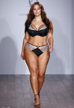 Planetofthickbeautifulwomen2:   Plus Size Model Ashley Graham Showcases Her Curves