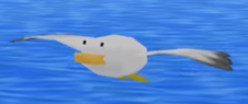 lowpolyanimals:    Seagull from Paper Mario