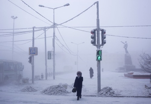 pucks-and-trucks:Yakutsk, Russia. Coldest city on earth.