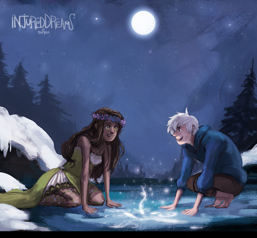 injureddreams:Painterly Sketch commission for the-whisperingwoodsA short scene based on her RP OC Ir