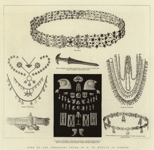 Treasures of Dahshur Some of the Treasures found by the French archaeologist Jacques de Morgan (1857