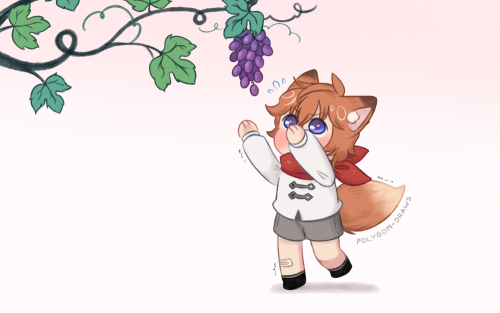 Taru and the grapes  – i got the idea from this one screenshot. after taking it, i s