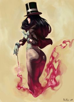 jjvladimir: fafifefoto:    Zatanna colors • boscopenciller   We can go mad whenever we like. We can leave our minds behind and play in the garden at night. The gate is always open. And the moon is always bright. JJ Vladimir 