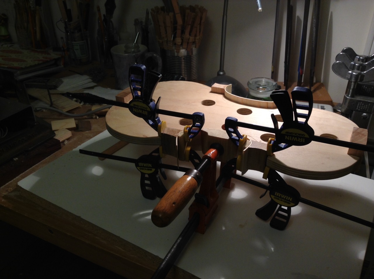 azureviolin:  Rib structure no. 2 for this year is starting to take shape!