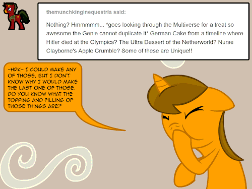 helpabluehorse:  How’s that for moving the plot?  Meeps!