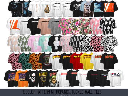 helgatisha: [helgatisha] Recolor Pattern NitroPanic_Tucked Male Tees Download - simfileshare   