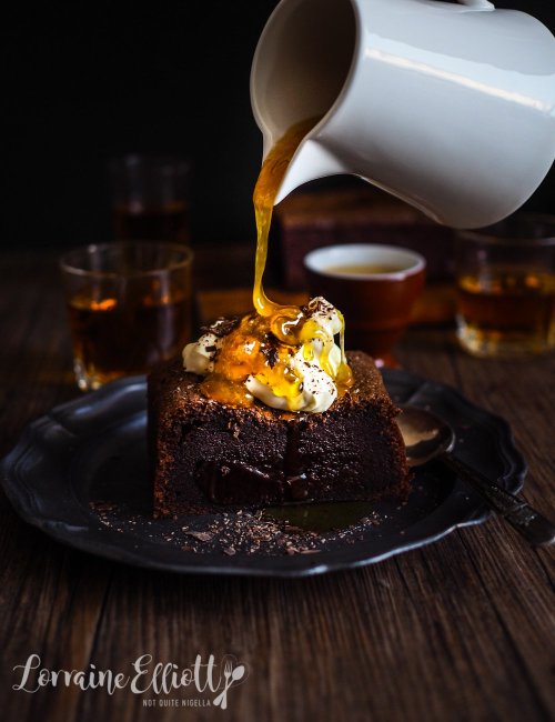 foodffs:Chocolate Whisky Brownies With Whisky Butterscotch Sauce Follow for recipes Is this how you 