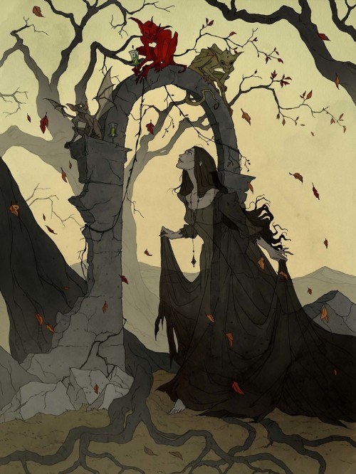 monthoffearart - “The Autumn air awakens arcane apparitions and...