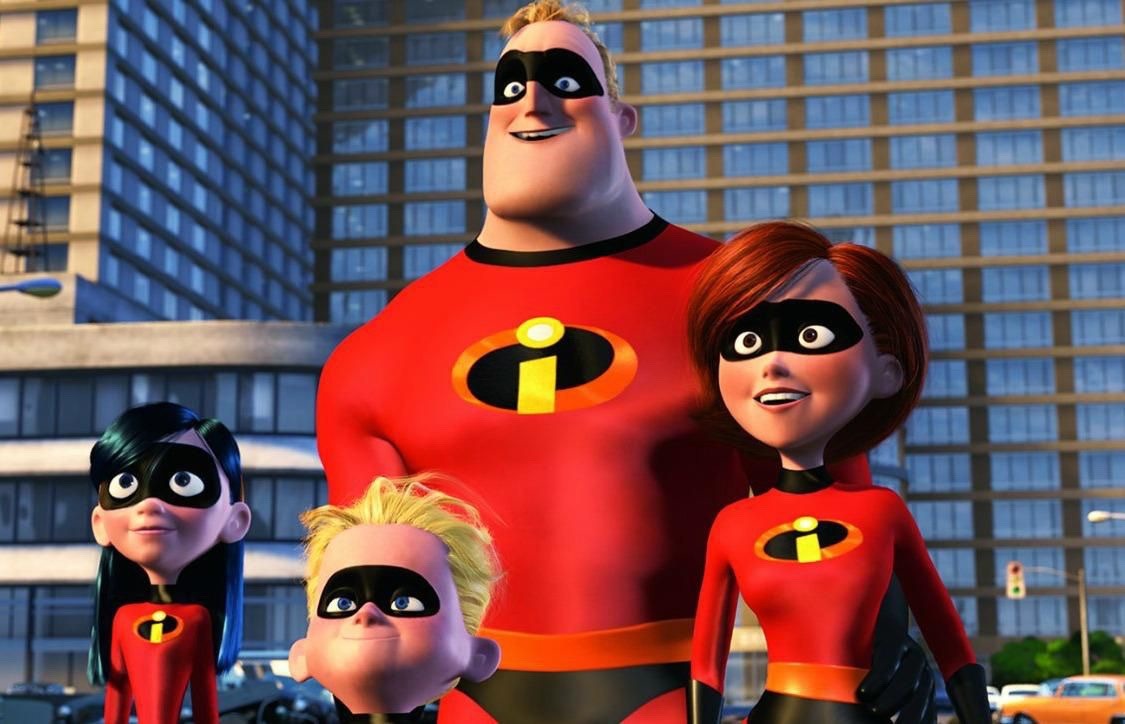 fictionismyfreakinglife: it took me years to realize the Incredibles family suit is combination of Mr. Incredible and Elastigirl suits  Mr.Incredible has a big i  Elastigirl has a her logo in a small circle The Incredibles have an i in a small circle