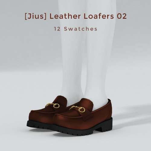 Retro Collection Part 2- Shoes [Jius] Leather Pumps 0515 swatches4k+ Polygons———&m