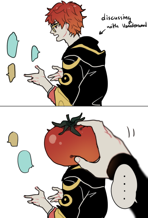 noahxica:    [MM Secret part1 spoiler. But it’s okay to read] ALL OF THE FOODS, WHY IT HAD TO BE TOMATOES? 