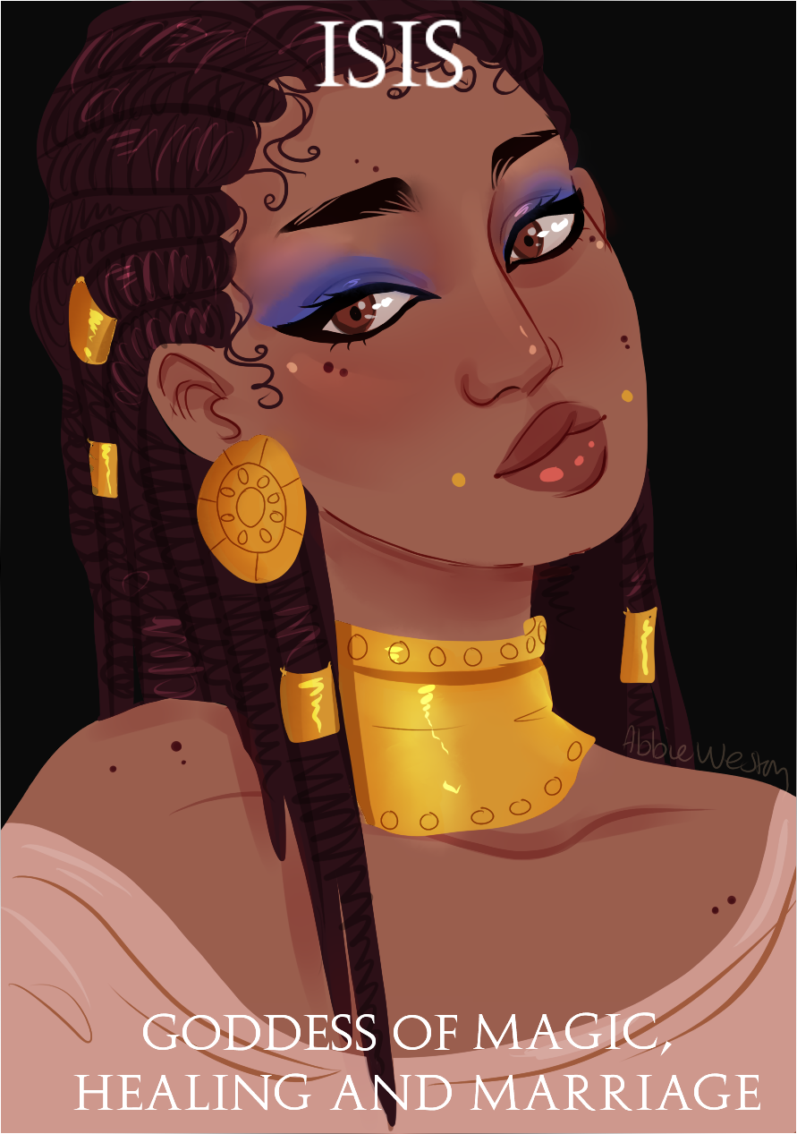 abbietheowl:  Some Egyptian Goddesses Greek goddesses part 1 // part 2  My art here