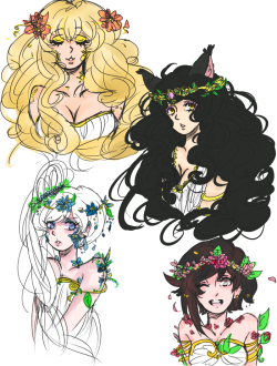 cher-rishes:  Goddesses AU maybe?