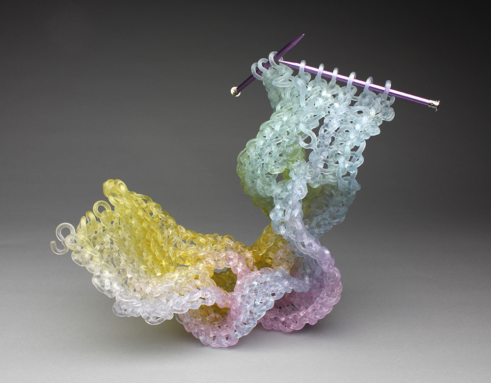 culturenlifestyle:  Exquisite Glass Art Sculptures Resemble Needles and Yarn by Carol