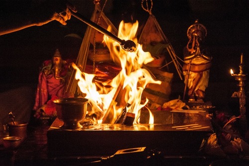 Yagna, a hindu fire sacrifice